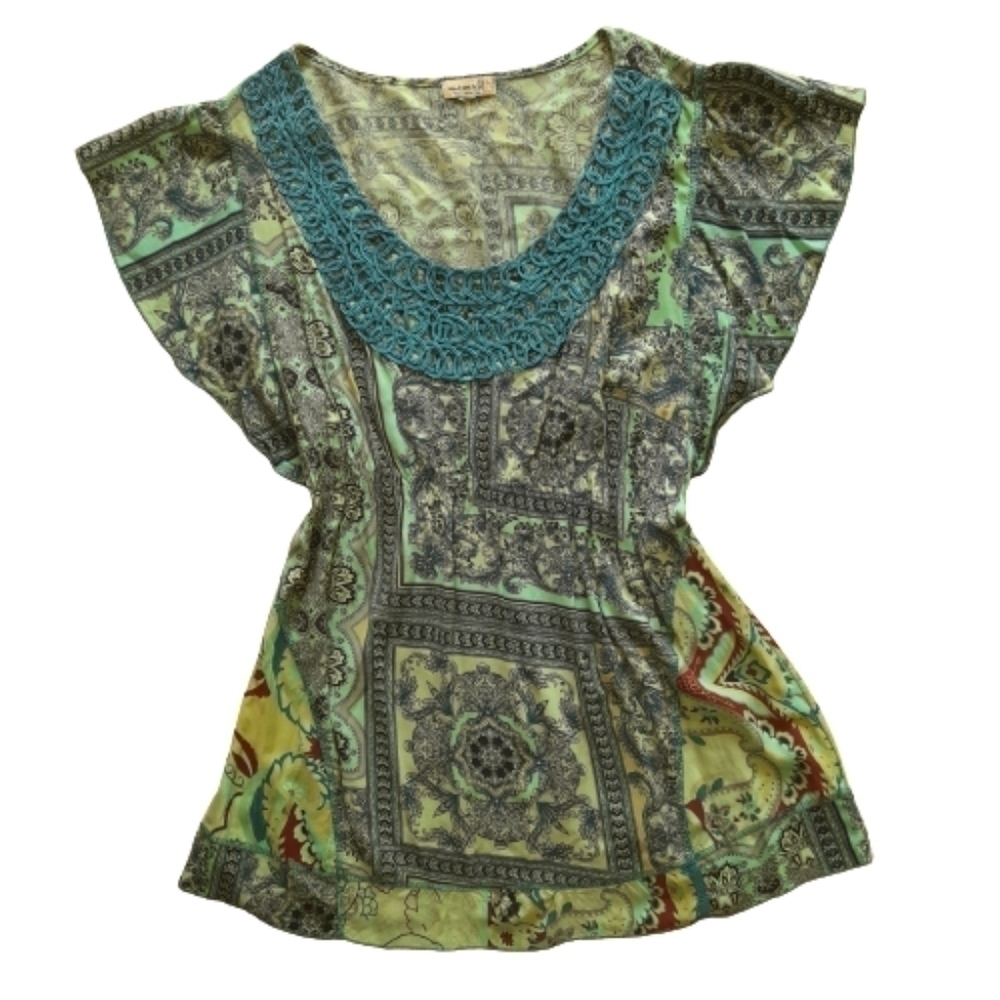 One World Live and Let Live tunic top Large